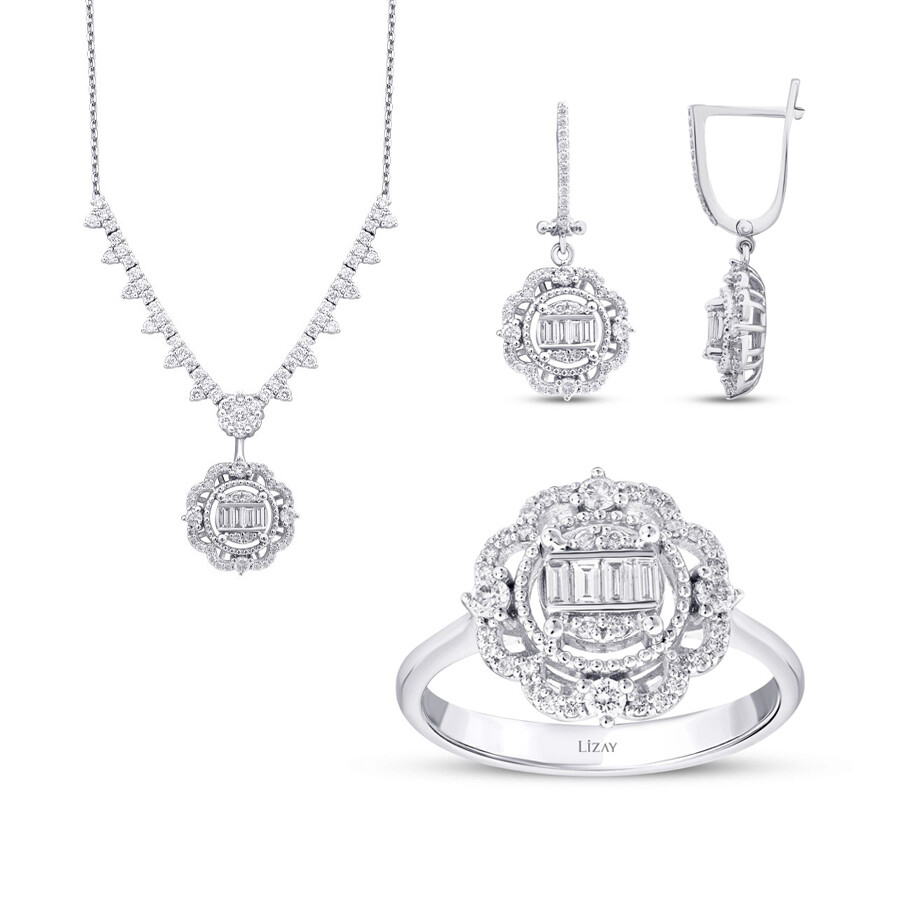 2.13 Karat Pırlanta Baget Set - 1