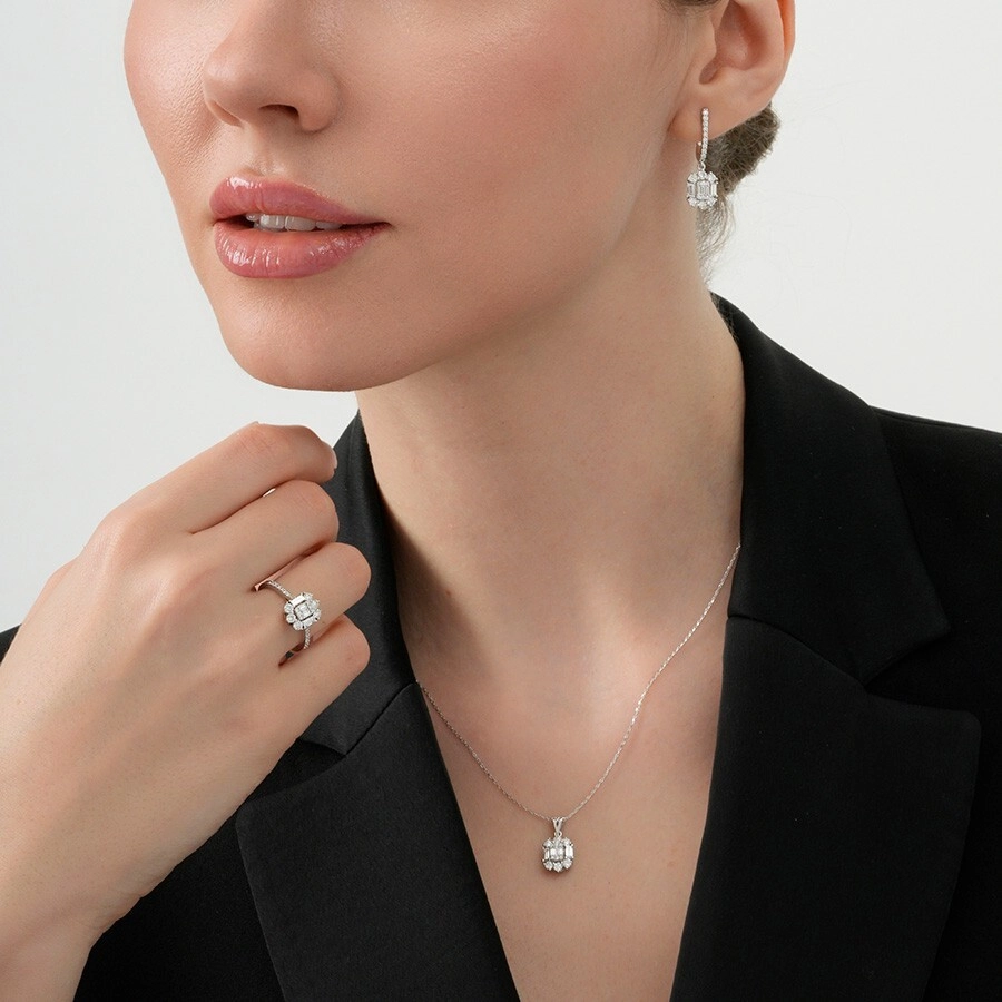 2.28 Karat Pırlanta Baget Set - 2