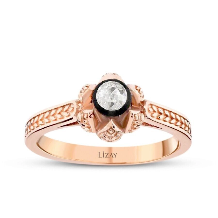 0.54 Karat Elmas Tektaş Set - 3