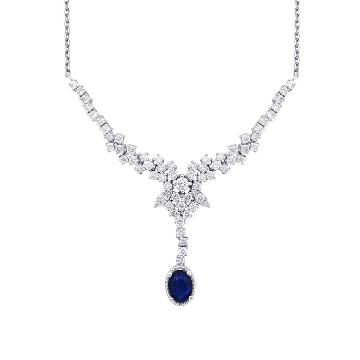 5.23 Karat Pırlanta Safir Set - 2