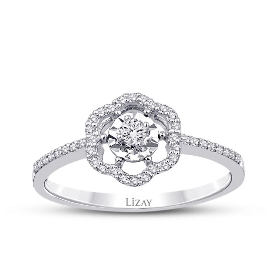 0.64 Karat Pırlanta Çiçek Trend Set - 3