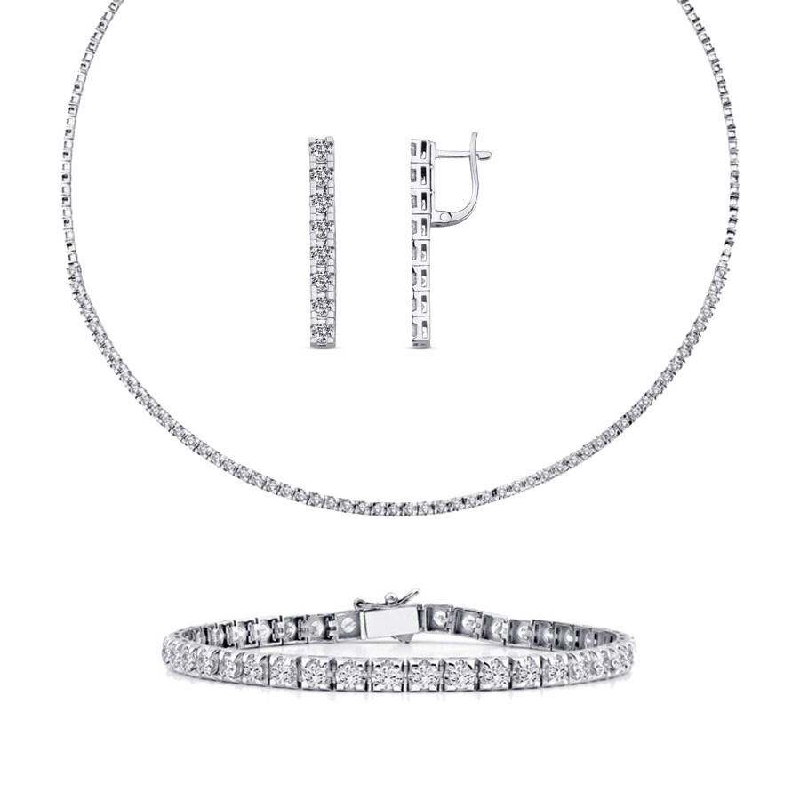 6.41 Karat Pırlanta Su Yolu Set - 1