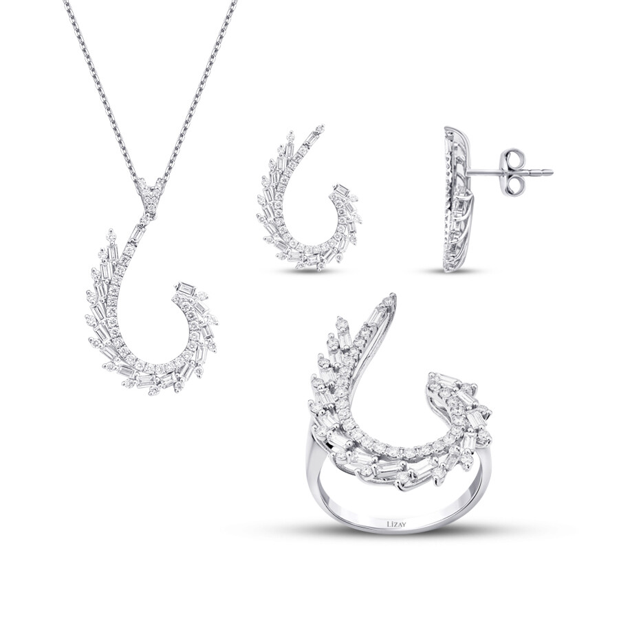 3.01 Karat Pırlanta Baget Set - 1