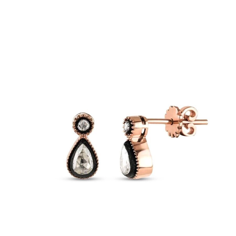 0.37 Karat Elmas Damla Set - 4