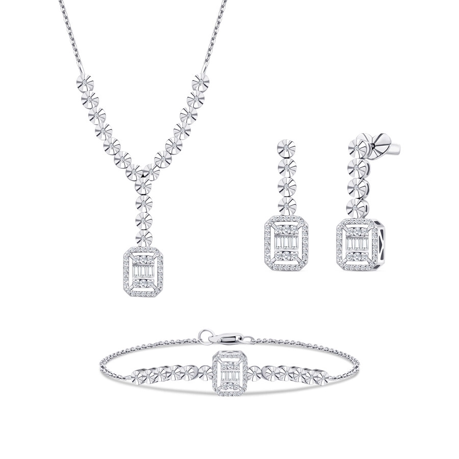 0.66 Karat Pırlanta Baget Set - 1