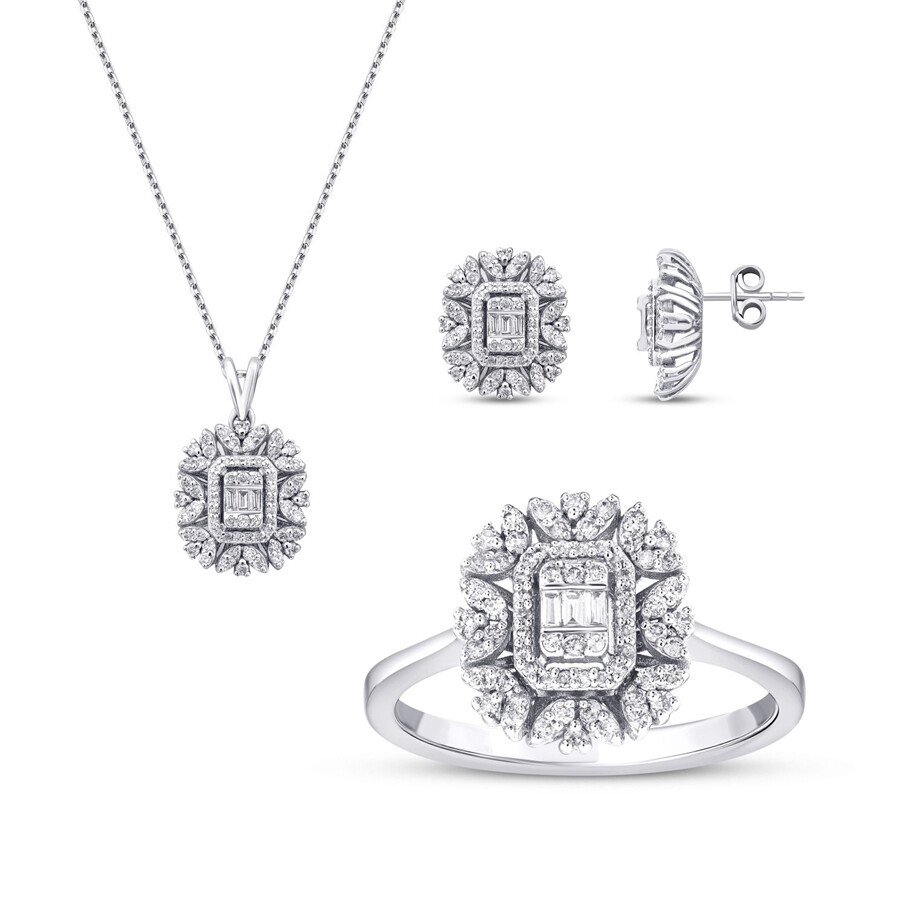 1.25 Karat Pırlanta Baget Set - 1