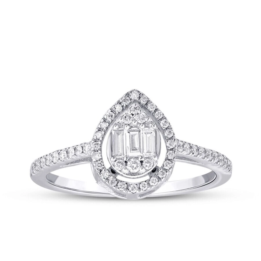 0.88 Karat Pırlanta Damla Baget Set - 3