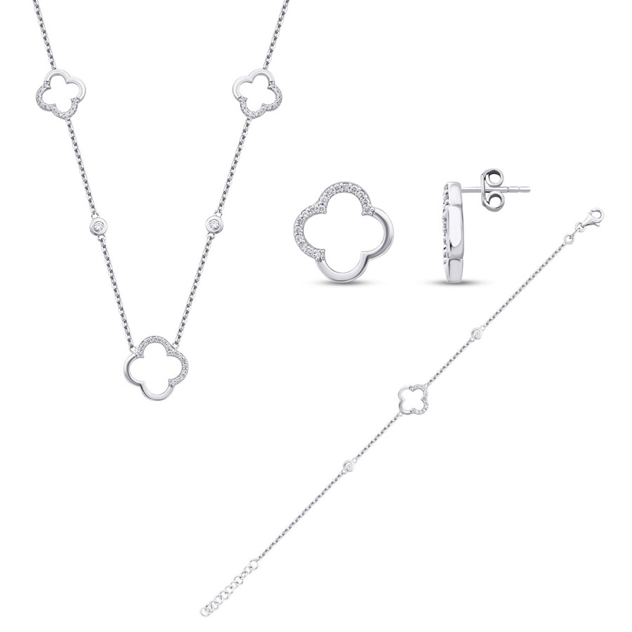 0.51 Karat Pırlanta Yonca Set - 1