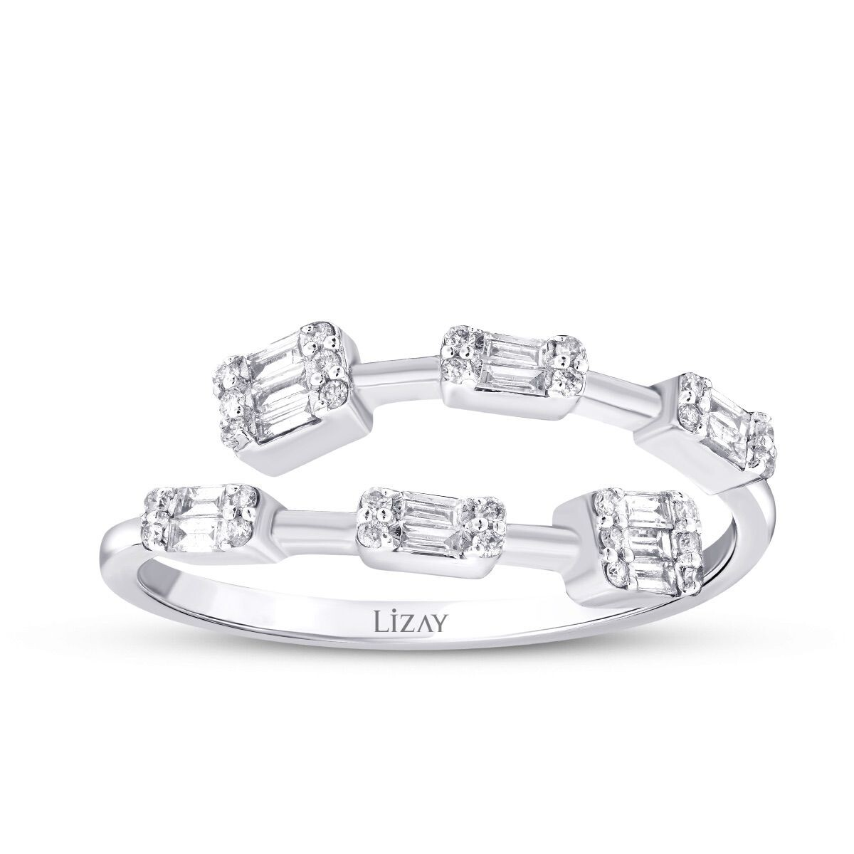 0.81 Karat Pırlanta Baget Set - 4