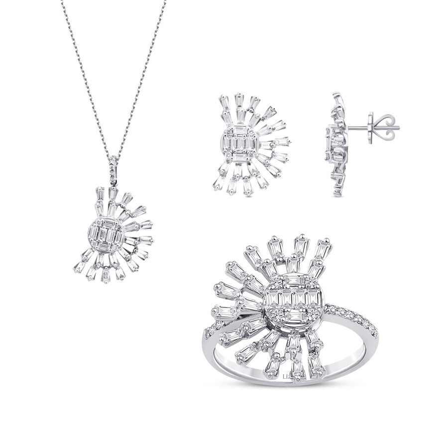 2.97 Karat Pırlanta Baget Set - 1