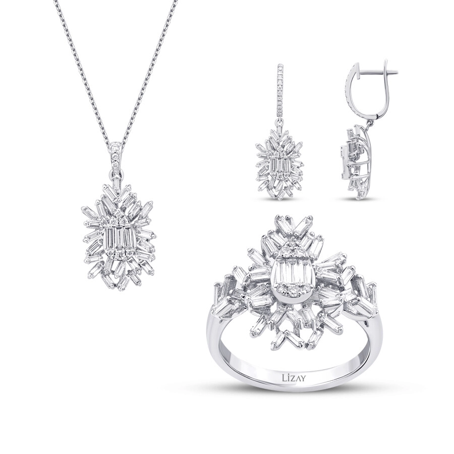 2.83 Karat Pırlanta Baget Set - 1