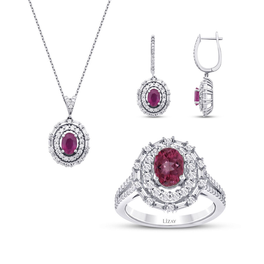 7.21 Karat Pırlanta Yakut Set - 1