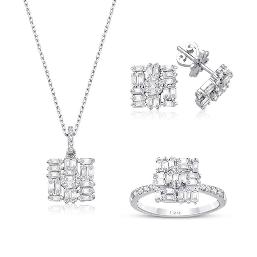 1.77 Karat Pırlanta Baget Set - 1