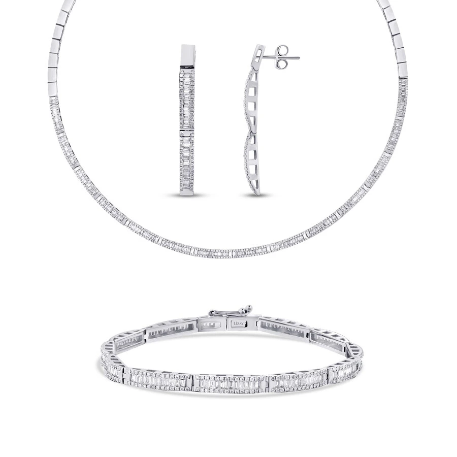 5.30 Karat Pırlanta Baget Set - 1