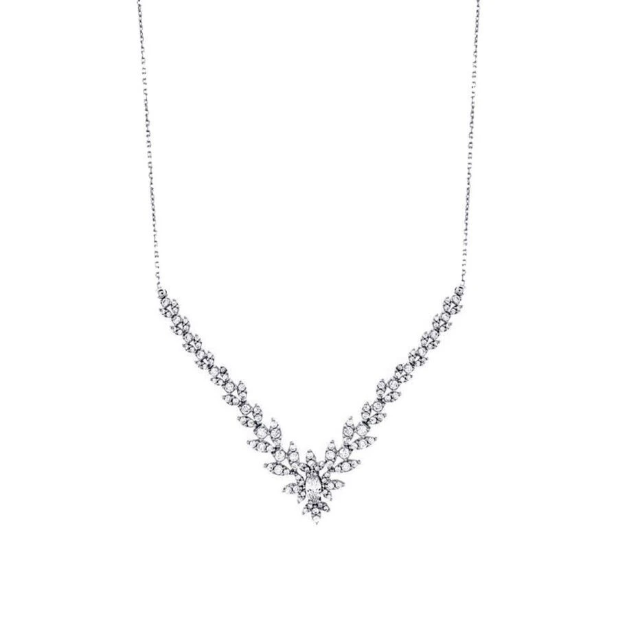 Altın Markiz Taşlı Yaprak Set - 2