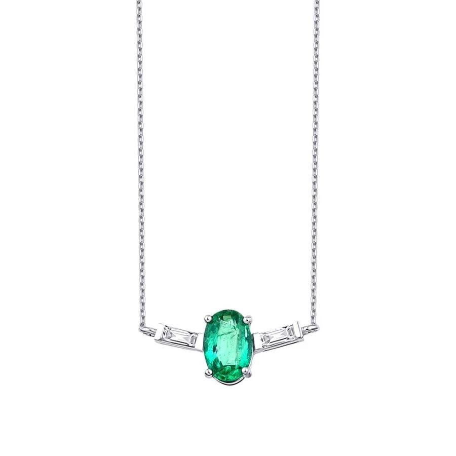 1.76 Karat Pırlanta Zümrüt Set - 2