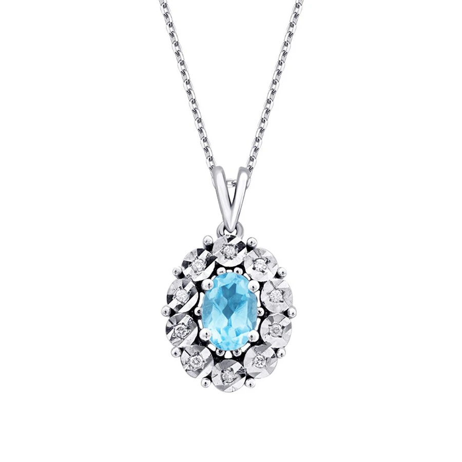 2.40 Karat Pırlanta Blue Topaz Set - 2