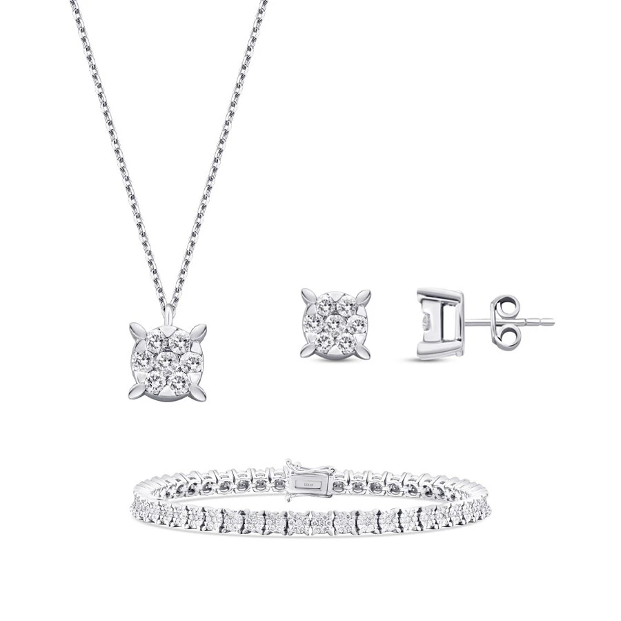 2.37 Karat Pırlanta Tektaş Set - 1