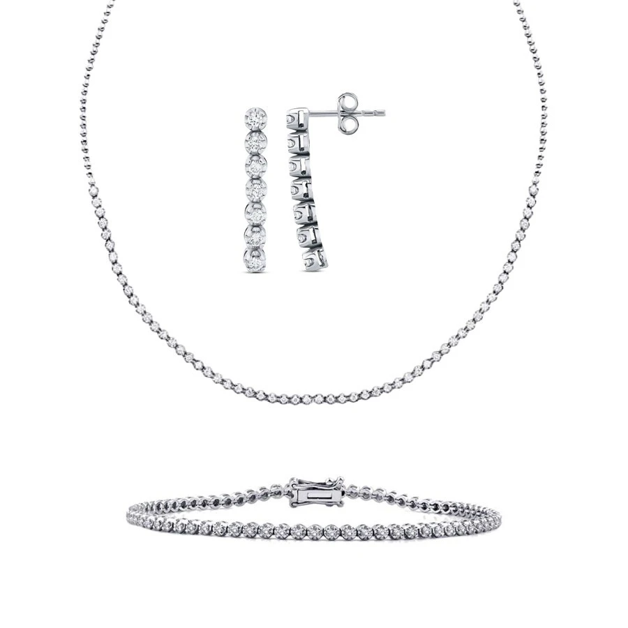 3.46 Karat Pırlanta Su Yolu Set - 1