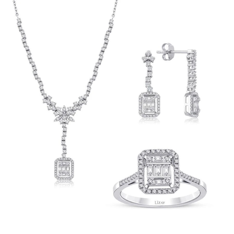 2.52 Karat Pırlanta Baget Set - 1