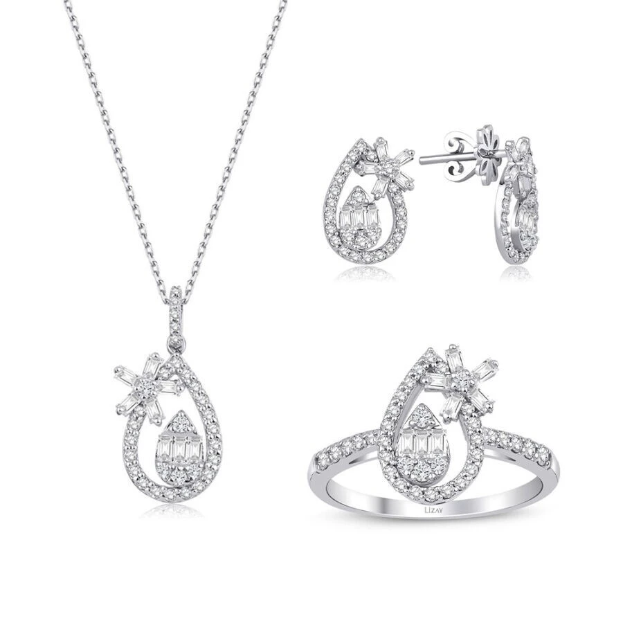 1.47 Karat Pırlanta Baget Set - 1