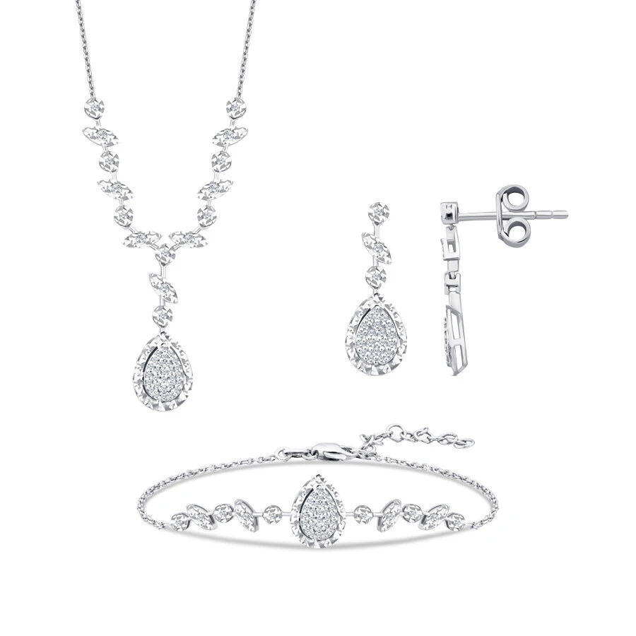 0.29 Karat Pırlanta Damla Set - 1