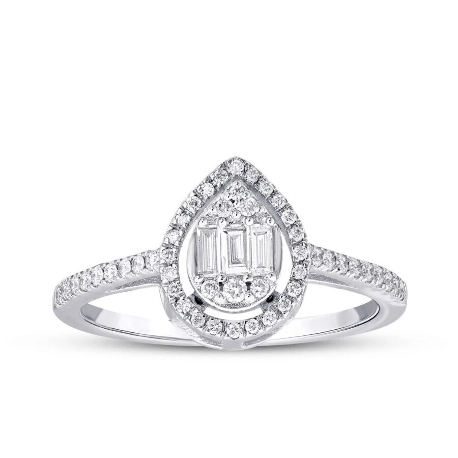 0.85 Karat Pırlanta Damla Baget Set - 3