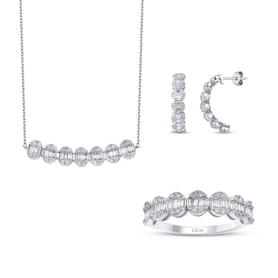 2.03 Karat Pırlanta Baget Set - 1