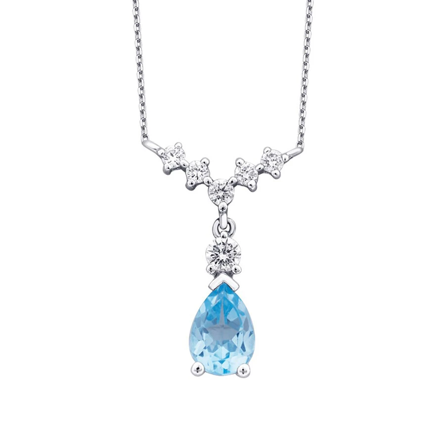 3.80 Karat Pırlanta Blue Topaz Set - 2