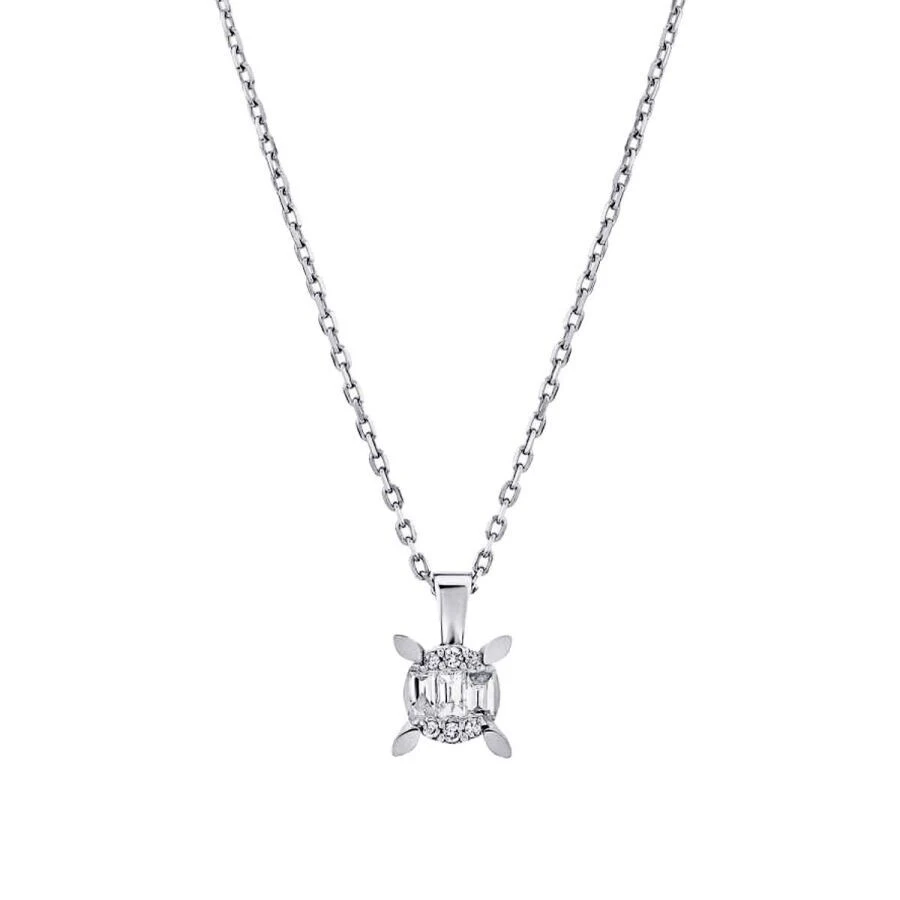 0.34 Karat Pırlanta Baget Tektaş Mini Set - 2