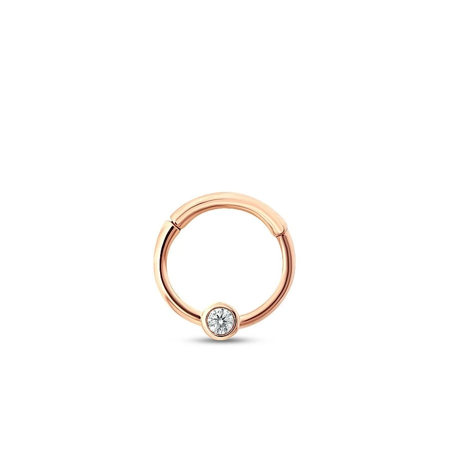 0.03 Karat Pırlanta Taşlı Tragus Piercing - 1