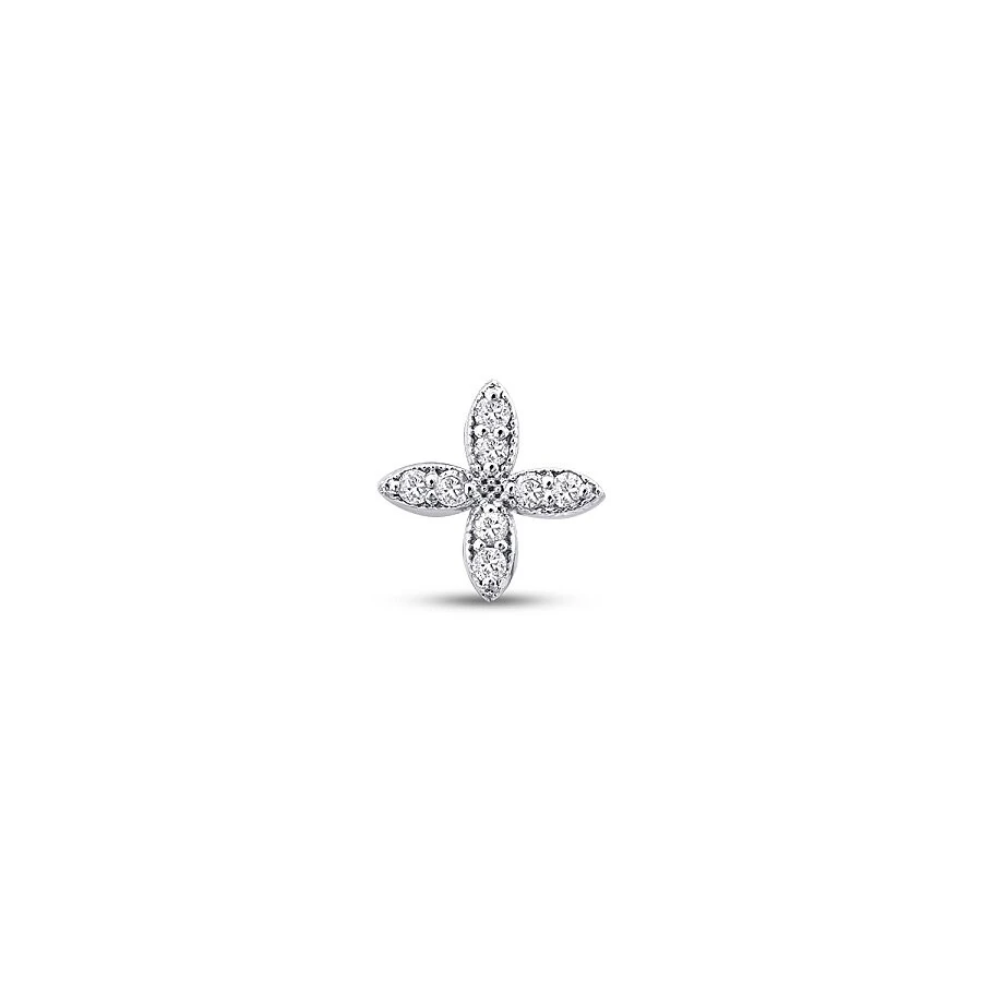 0.07 Karat Pırlanta Çiçek Tragus Piercing - 2