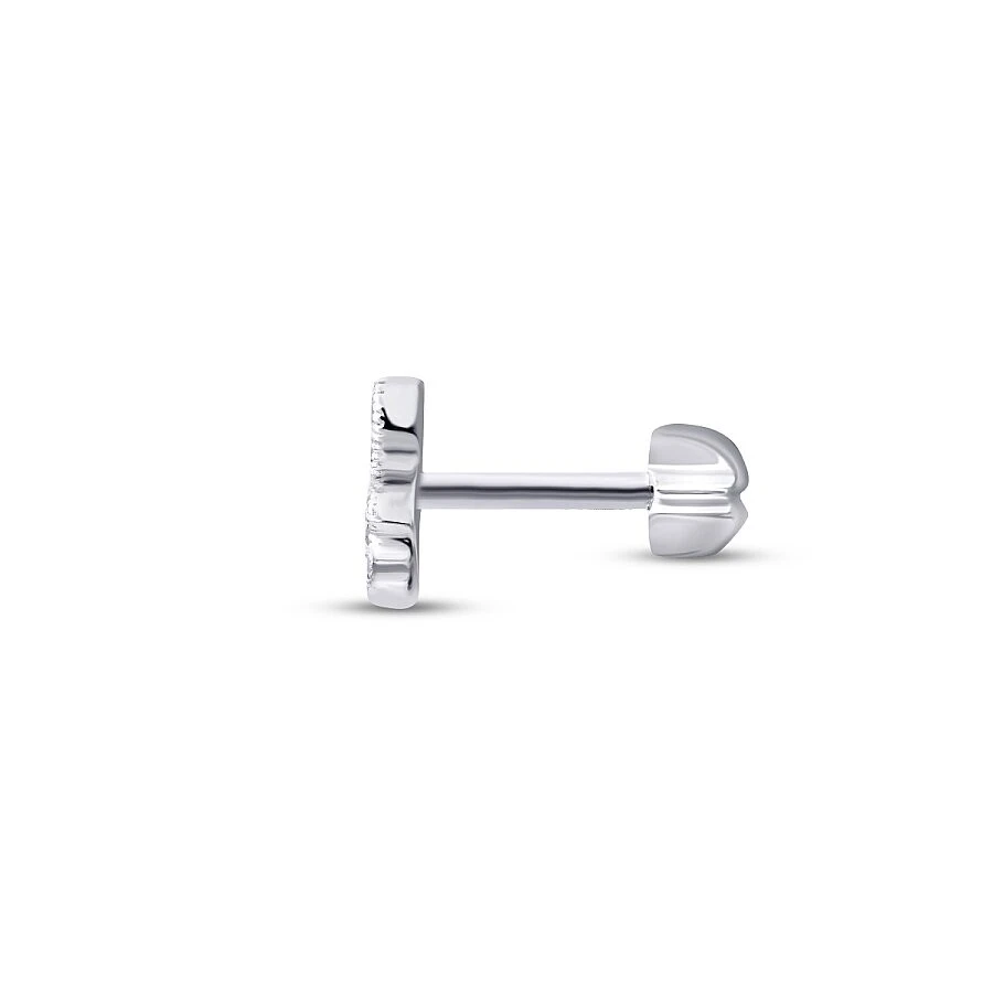 0.07 Karat Pırlanta Çiçek Tragus Piercing - 3