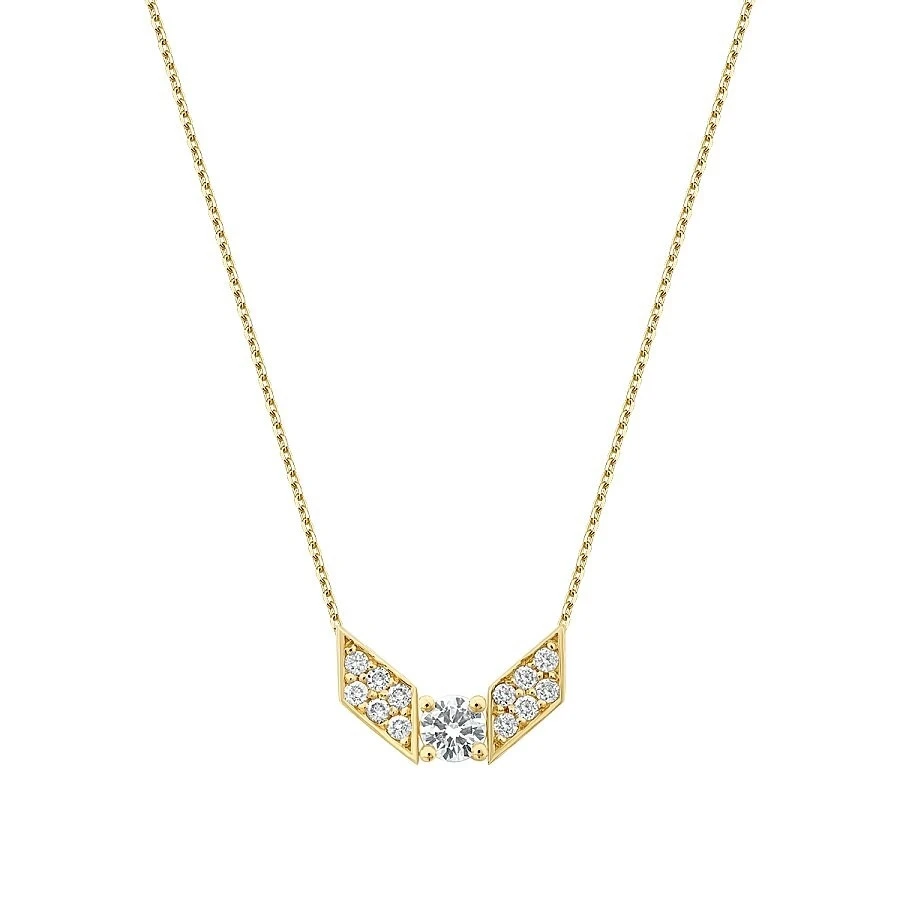 0.21 Karat Pırlanta Geometrik Trend Kolye - 1