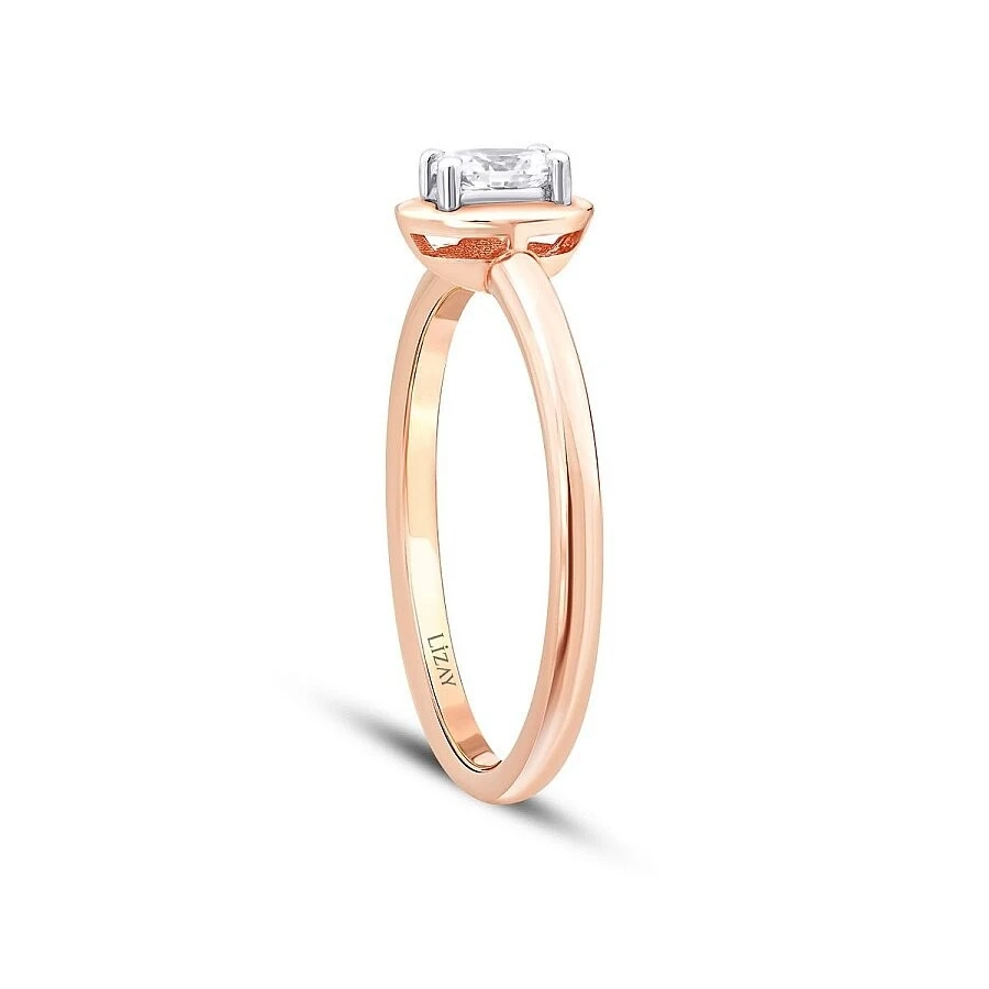0.26 Karat Pırlanta Oval Tektaş Yüzük - 2