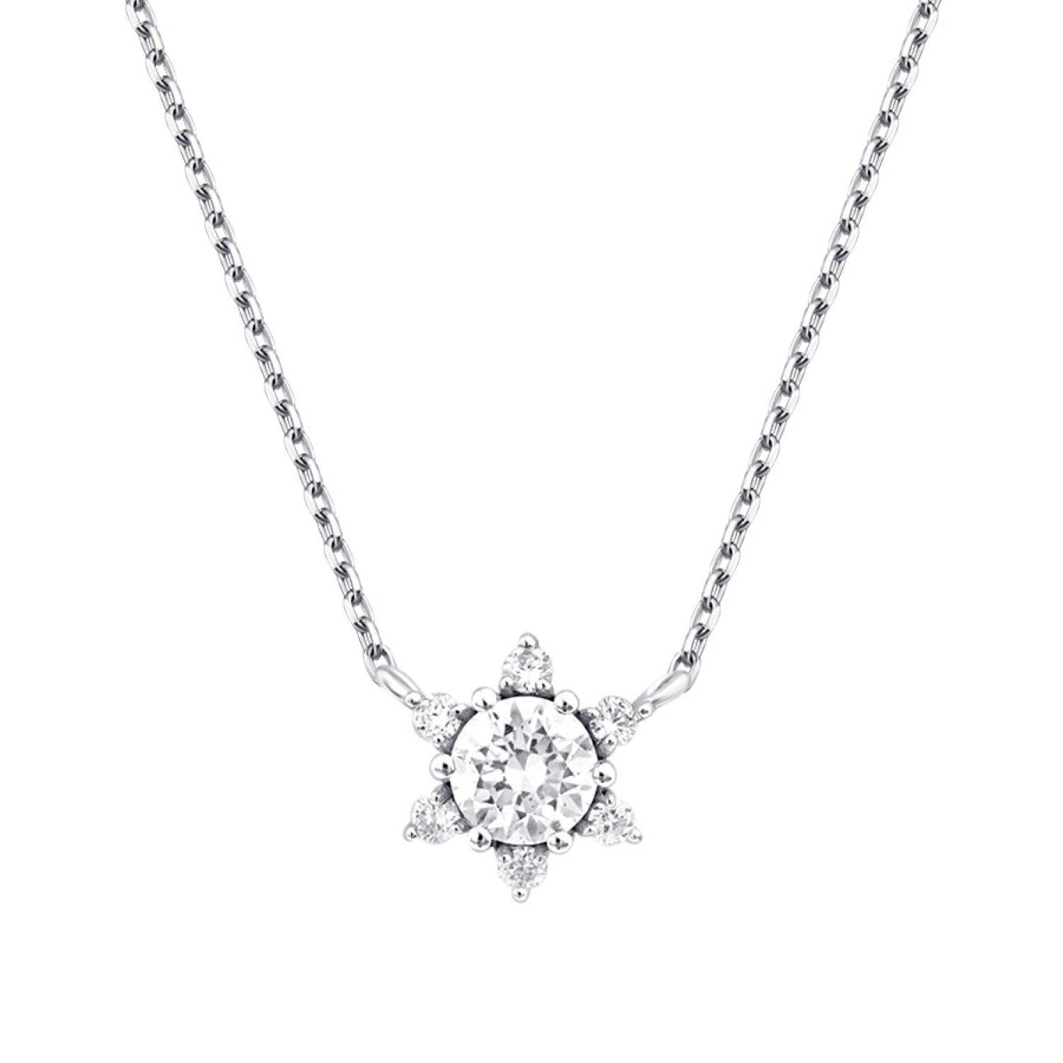 0.29 Karat Pırlanta Lotus Kolye - 2