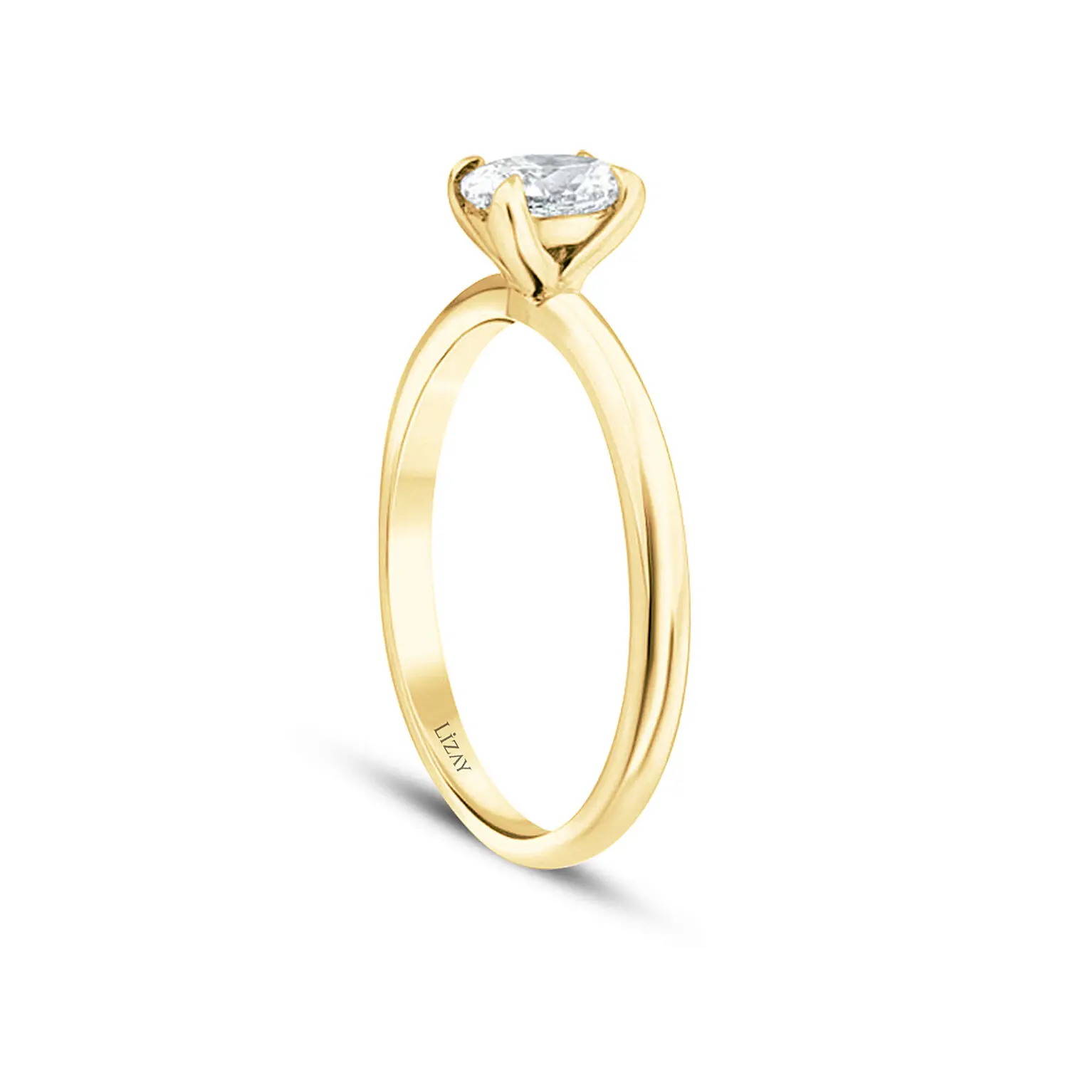 0.70 Karat Pırlanta Oval Tektaş Yüzük - 2