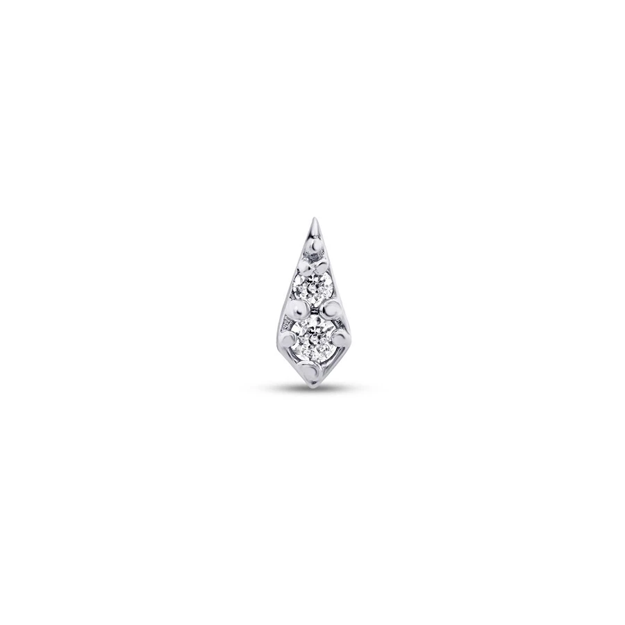 0.02 Karat Pırlanta Prizma Tragus Piercing - 1