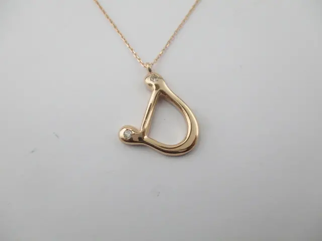 0,04 Karat Pırlanta D Harf Kolye G SI 14 Ayar - 7