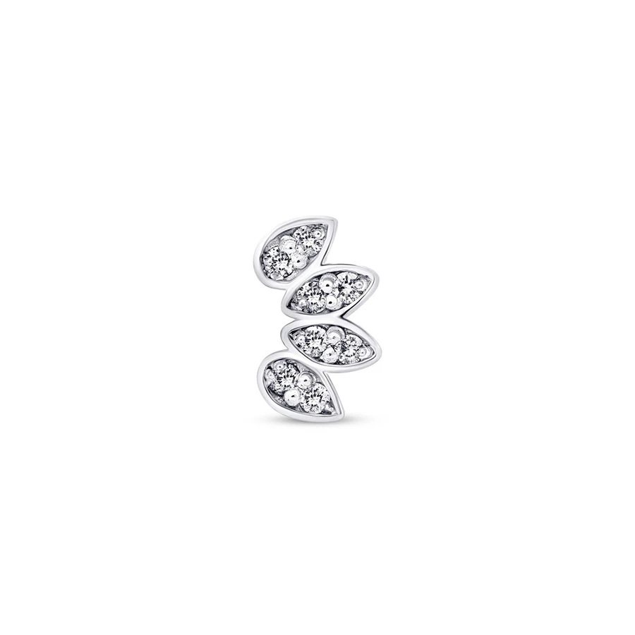 0.05 Karat Pırlanta Lotus Tragus Piercing - 1