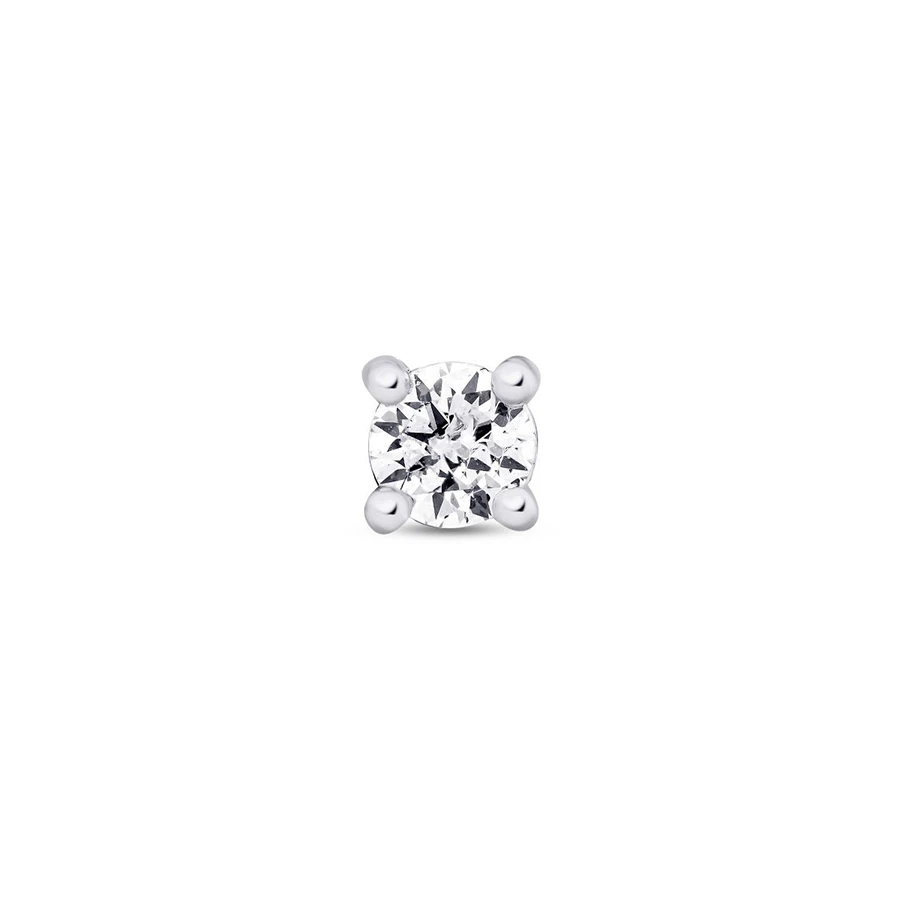 0.06 Karat Pırlanta Tektaş Tragus Piercing - 1