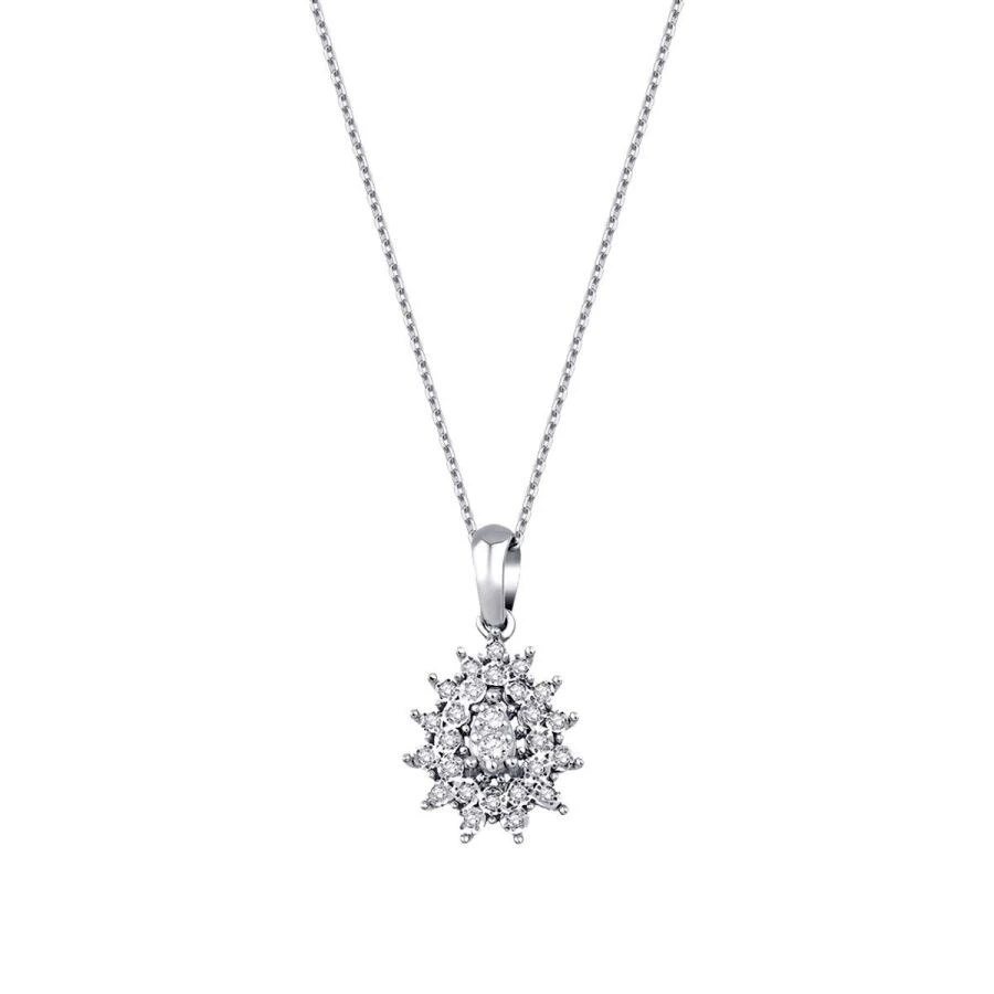 0.09 Karat Pırlanta Taşlı Trend Kolye - 1