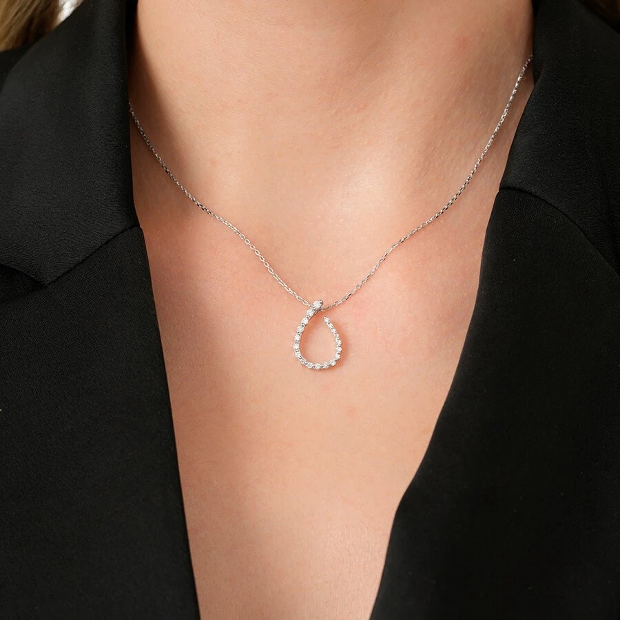 0.25 Karat Pırlanta Trend Kolye - 3