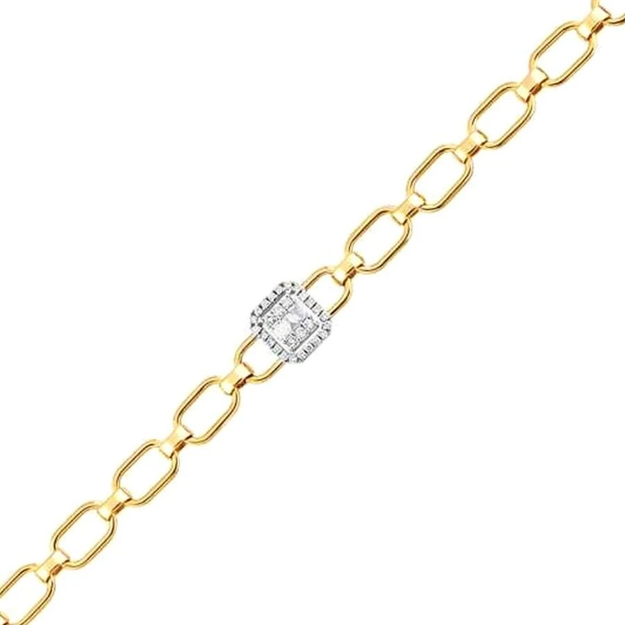 0.26 Karat Pırlanta Baget Bileklik - 2