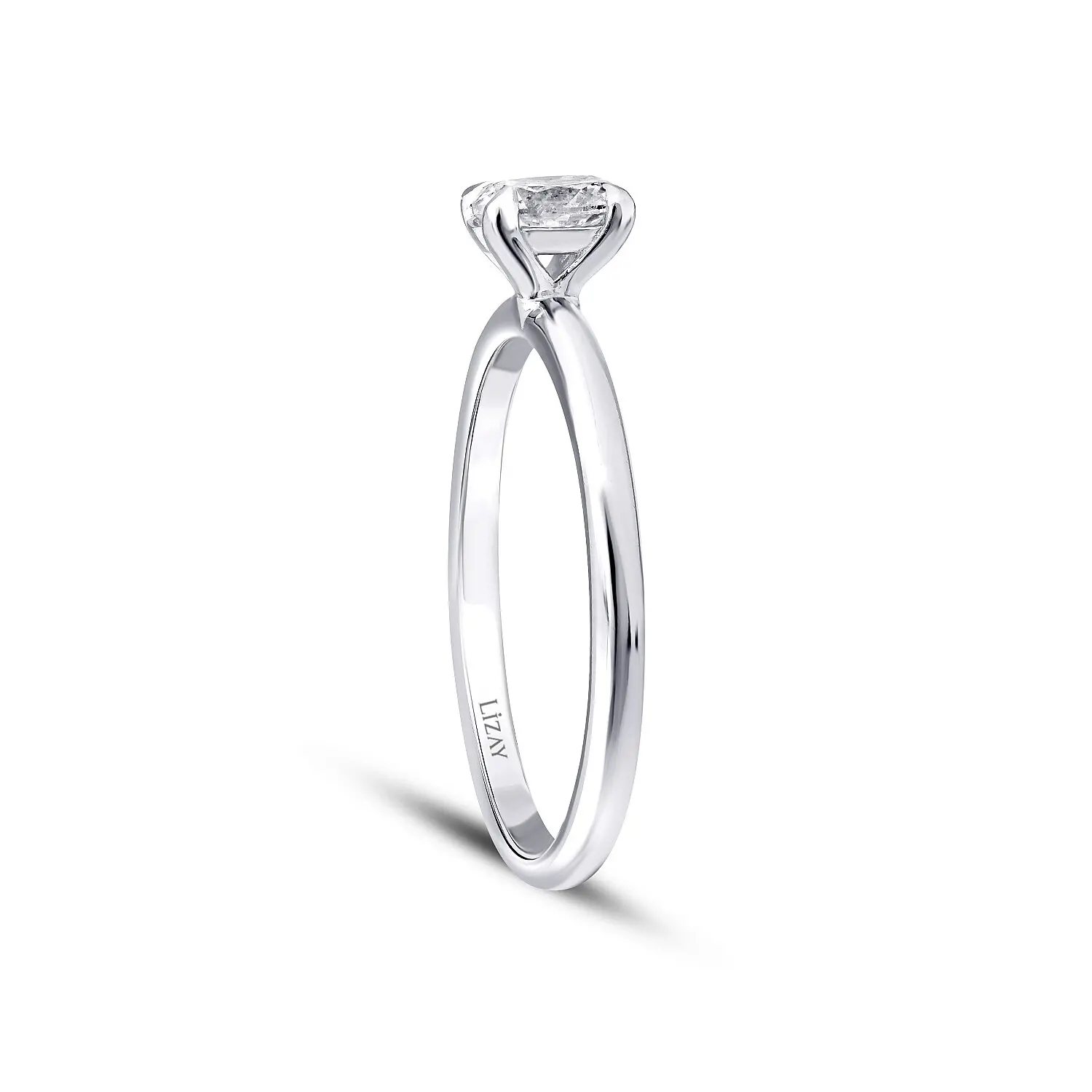 0.30 Karat Pırlanta Oval Tektaş Yüzük - 2