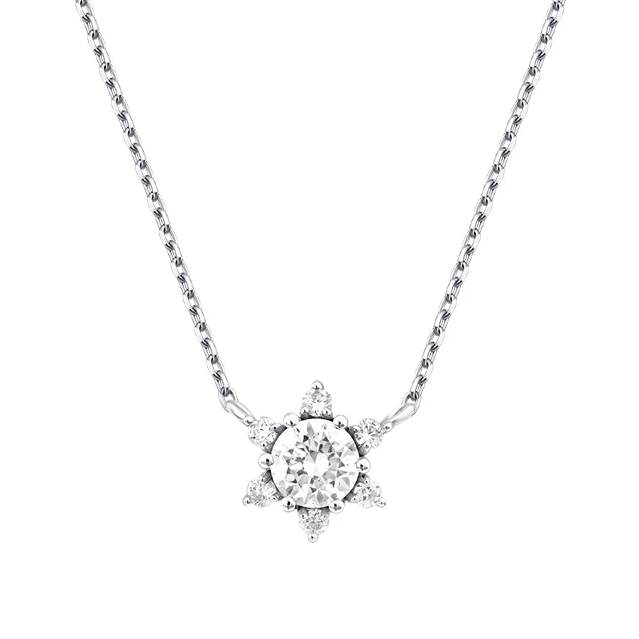 0.36 Karat Pırlanta Lotus Kolye - 2