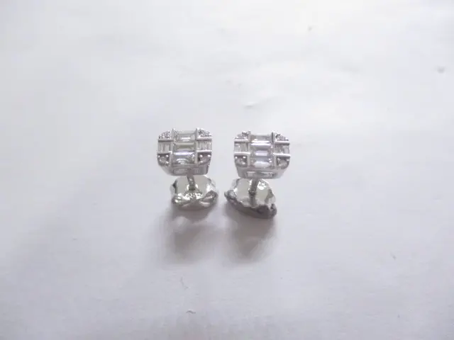 0,45 Karat Pırlanta Küpe G VS-SI 14 Ayar - 1