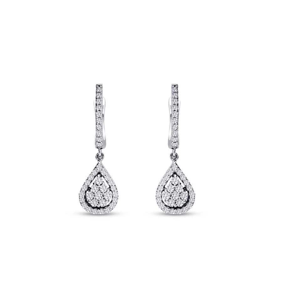 0.55 Karat Pırlanta Trend Küpe - 2