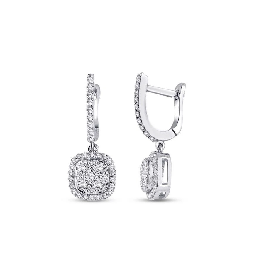 0.68 Karat Pırlanta Trend Küpe - 1