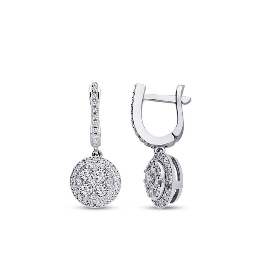 0.78 Karat Pırlanta Trend Küpe - 1